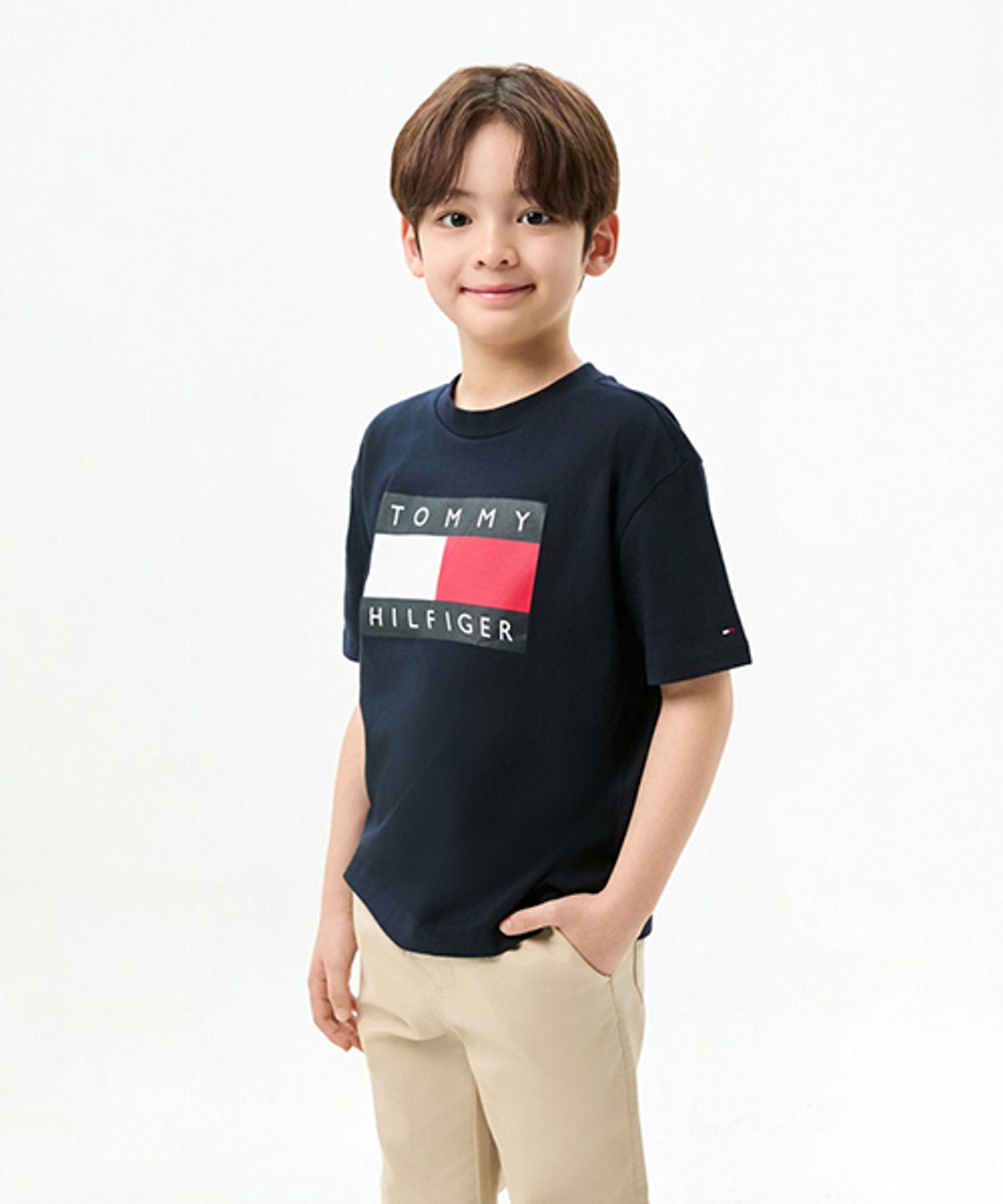 타미힐피거 키즈(TOMMY HILFIGER KIDS) 헤리티지 빈티지 플래그 티셔츠