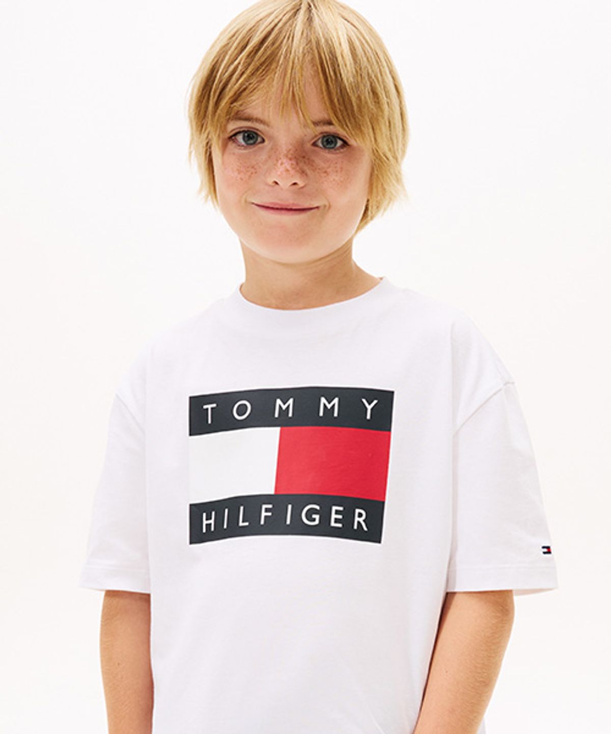 타미힐피거 키즈(TOMMY HILFIGER KIDS) 헤리티지 빈티지 플래그 티셔츠