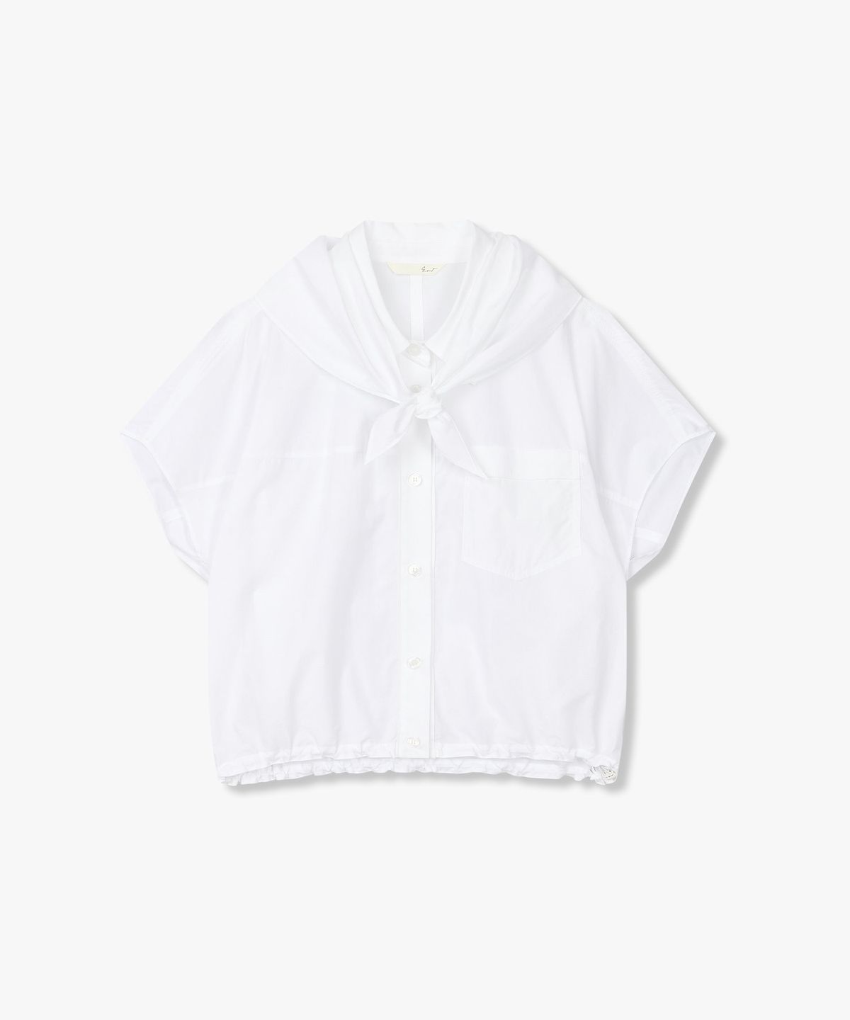 지컷(GCUT) 디태처블 스카프 블라우스_화이트_7215360601