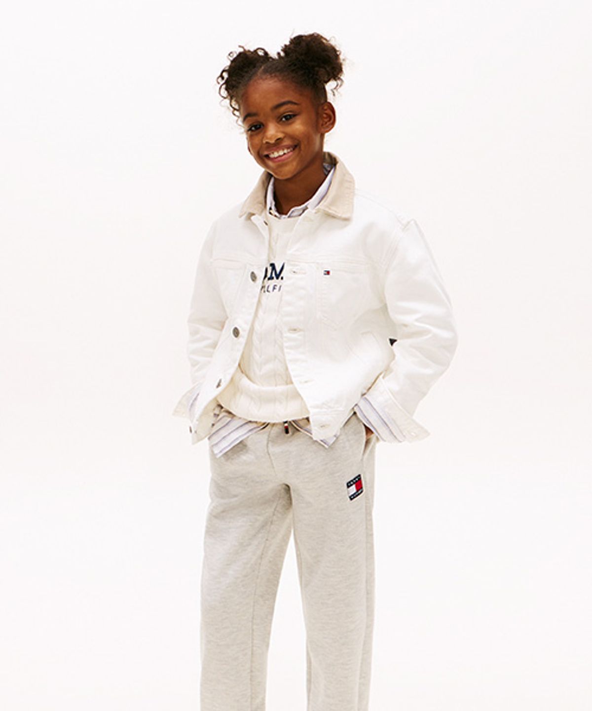 타미힐피거 키즈(TOMMY HILFIGER KIDS) 헤리티지 플래그 스웨트팬츠
