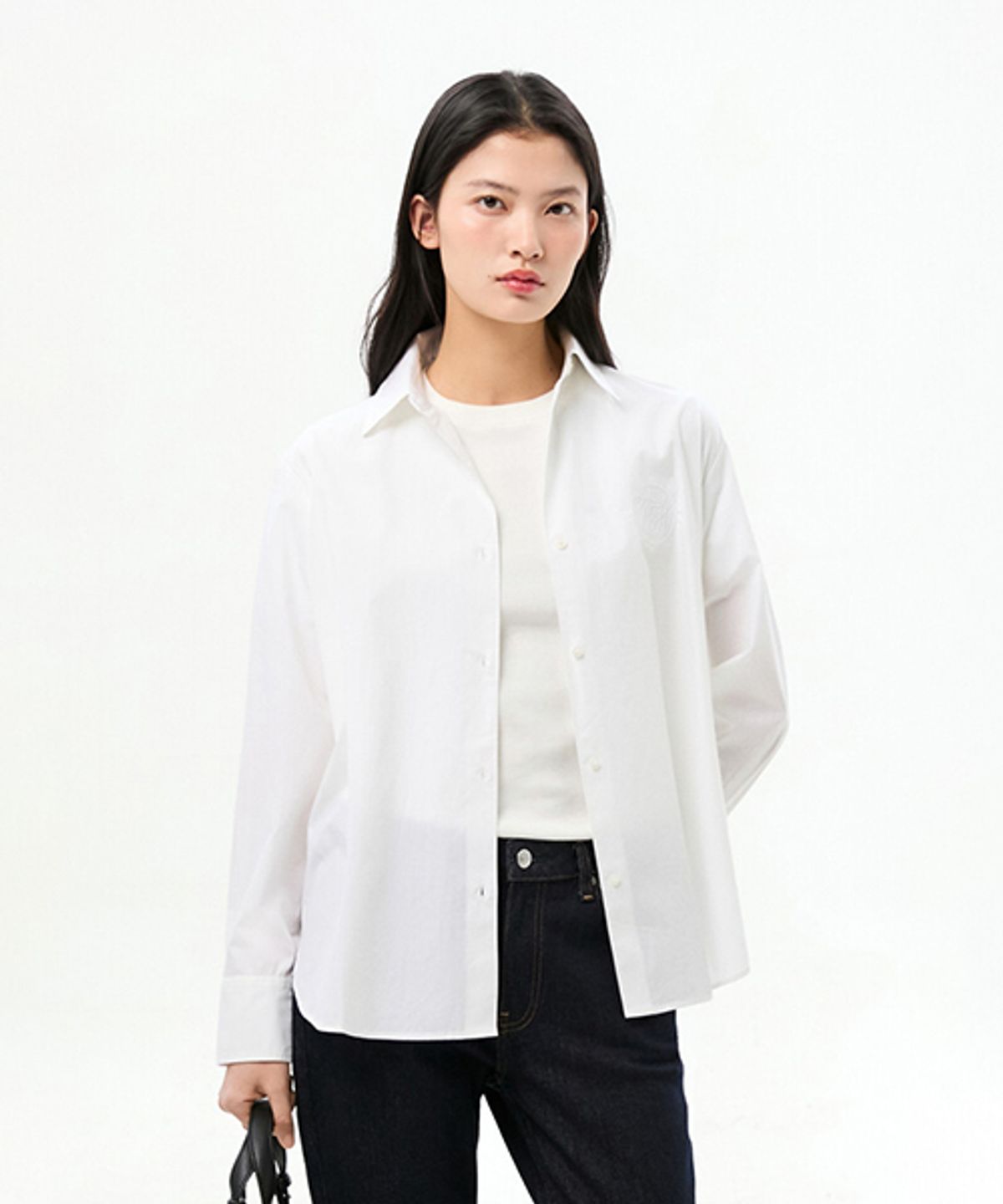 타미힐피거(TOMMY HILFIGER) 포플린 이지 로고 셔츠 (T22G0WSH031WT1YCF)