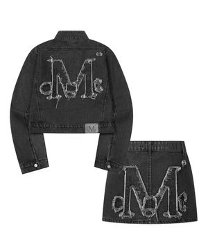 [SET] 아비에 셋업 아플리케 흑청 자켓