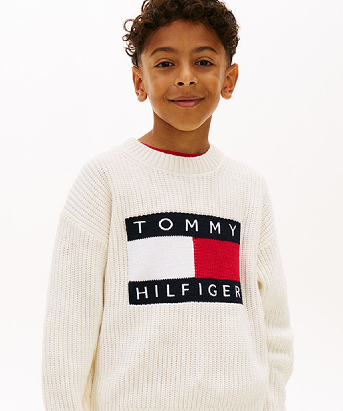 타미힐피거 키즈(TOMMY HILFIGER KIDS) 인타샤 헤리티지 플래그 스웨터