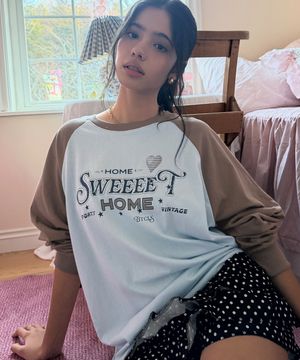 카디오 래글런 롱 슬리브-브라운