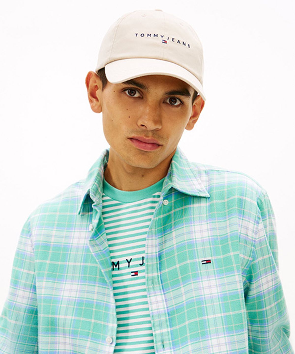 타미진스(TOMMY JEANS) [UNISEX] 리니어 로고 캡 (T32G0AHT15TMT1ABY)