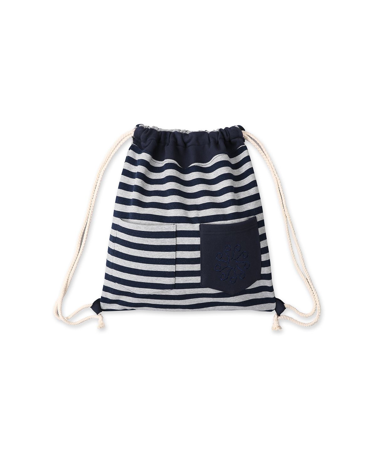 9999아카이브(9999ARCHIVE) Linking Pocket Stripe Gym Sack