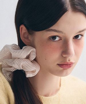 쉬어 스트라이프 스크런치