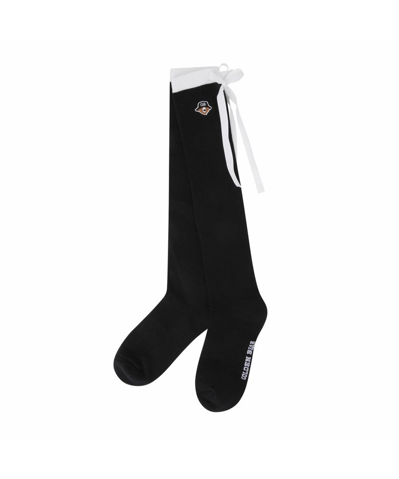 (W) Ribbon Tie Knee-Socks   G6LAX26242BKX