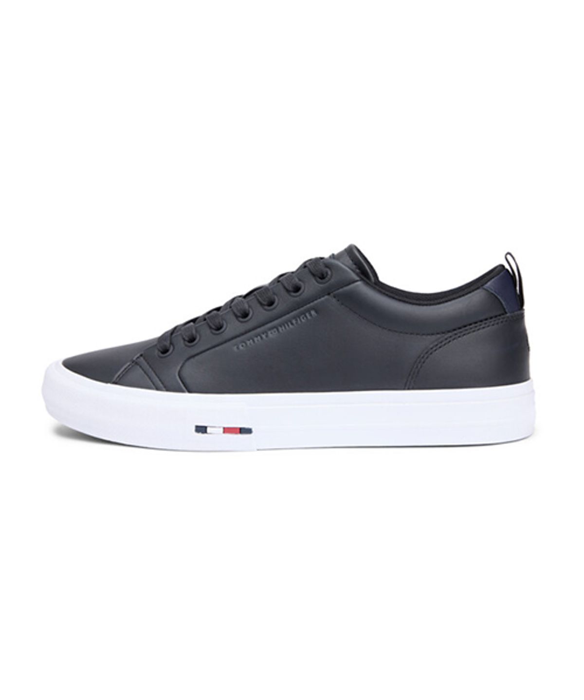 타미힐피거(TOMMY HILFIGER) 할렘 스트릿 레더 스니커즈-블랙(T52G0ARS110MT1BDS) (T52G0ARS110MT1BDS)