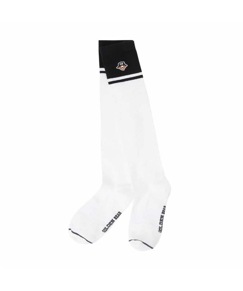 (W) Color Block Knee-Socks   G6LAX26122BKX