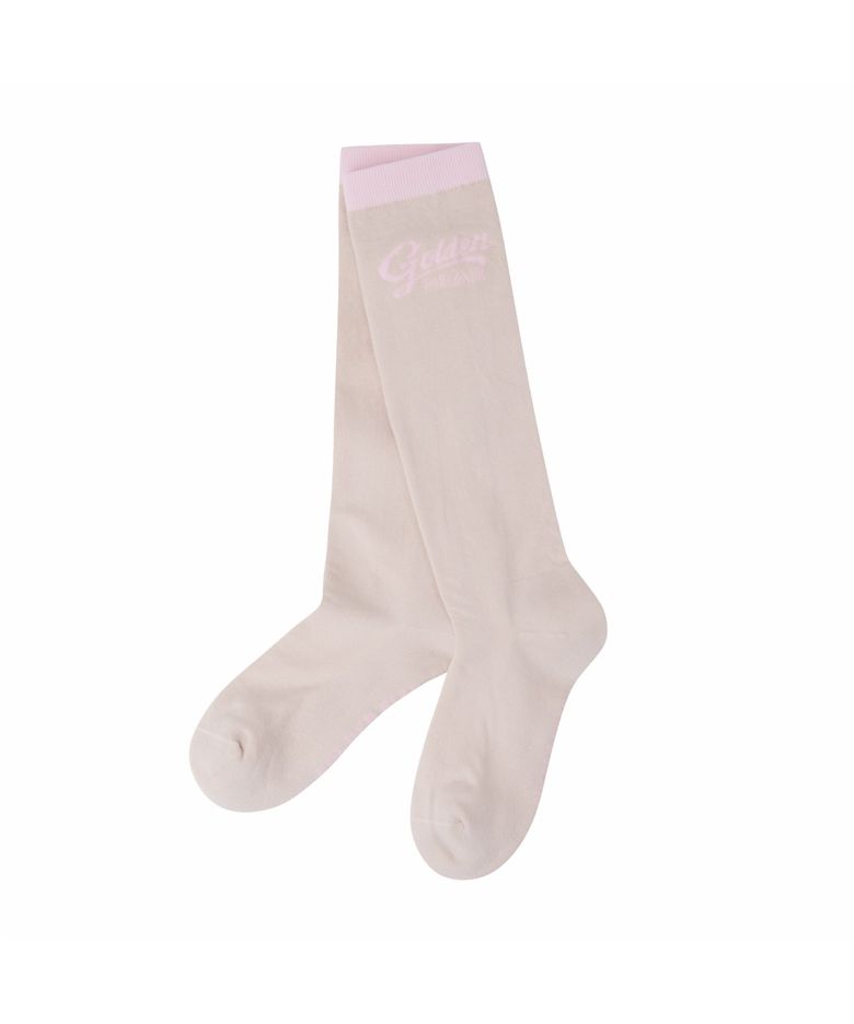 (W) Lettering Jaquard Knee-Socks   G6LAX26332BEX