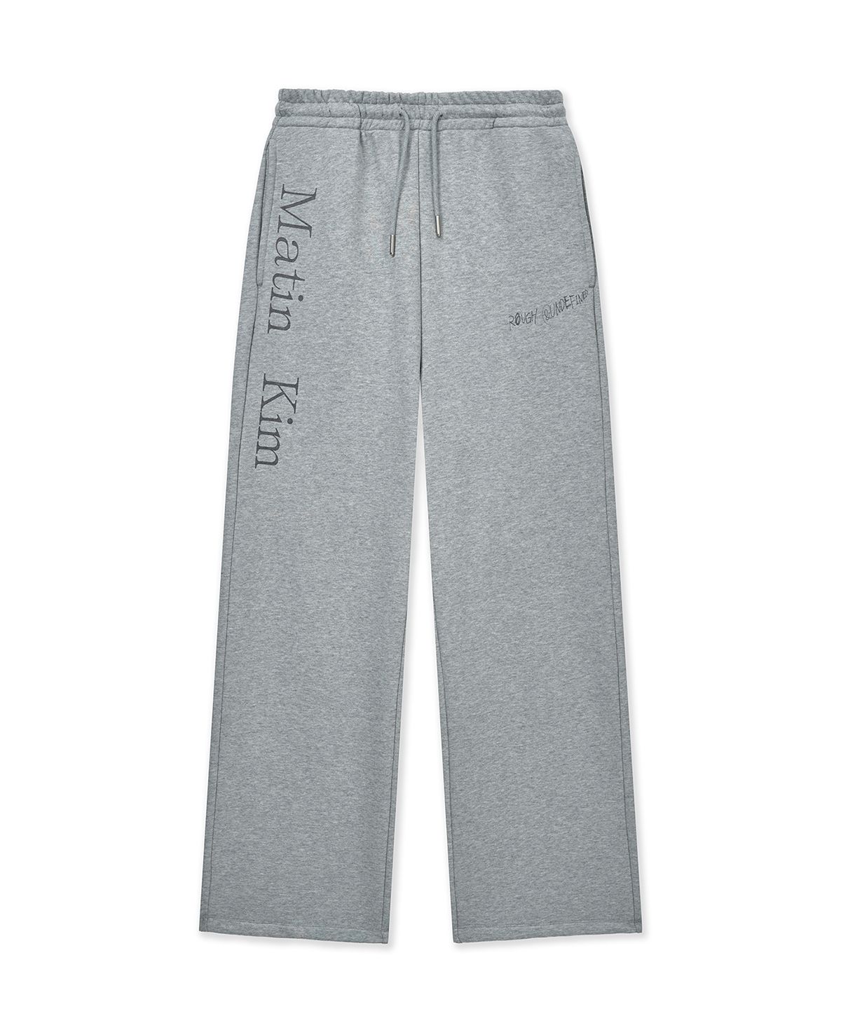 마뗑킴(MATIN KIM) ESSENTIAL LOGO SWEATPANTS IN GREY