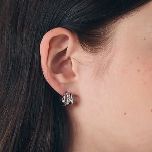 럭스 스파이럴 큐빅 귀걸이