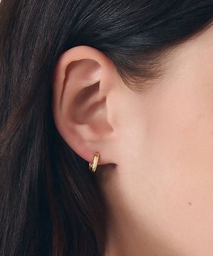 미니 U쉐입 원터치 귀걸이