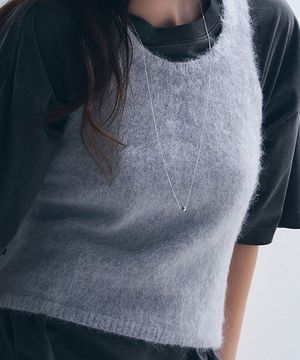 쁘띠 페블 참 목걸이