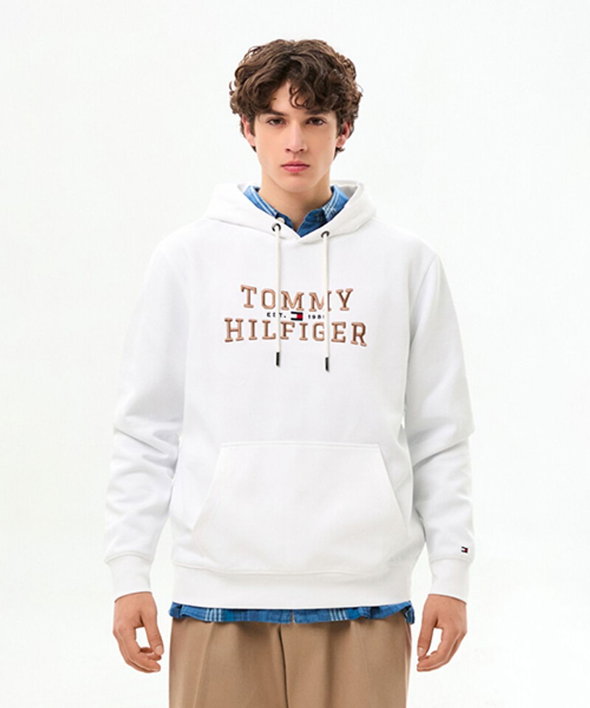 타미힐피거(TOMMY HILFIGER) 인테크노 로고 후디 (T12G0TPO340MT1YBR)