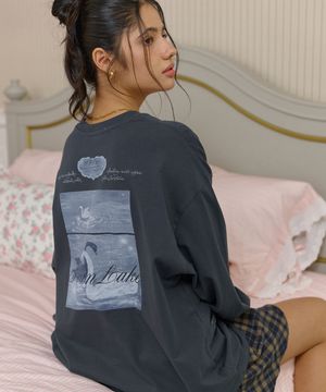 이터널 스완 롱 슬리브-차콜