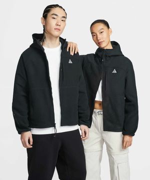 ACG 울프 트리 플러스 풀집 후드 미드 레이어 M - 블랙:서밋 화이트 / HJ2459-011