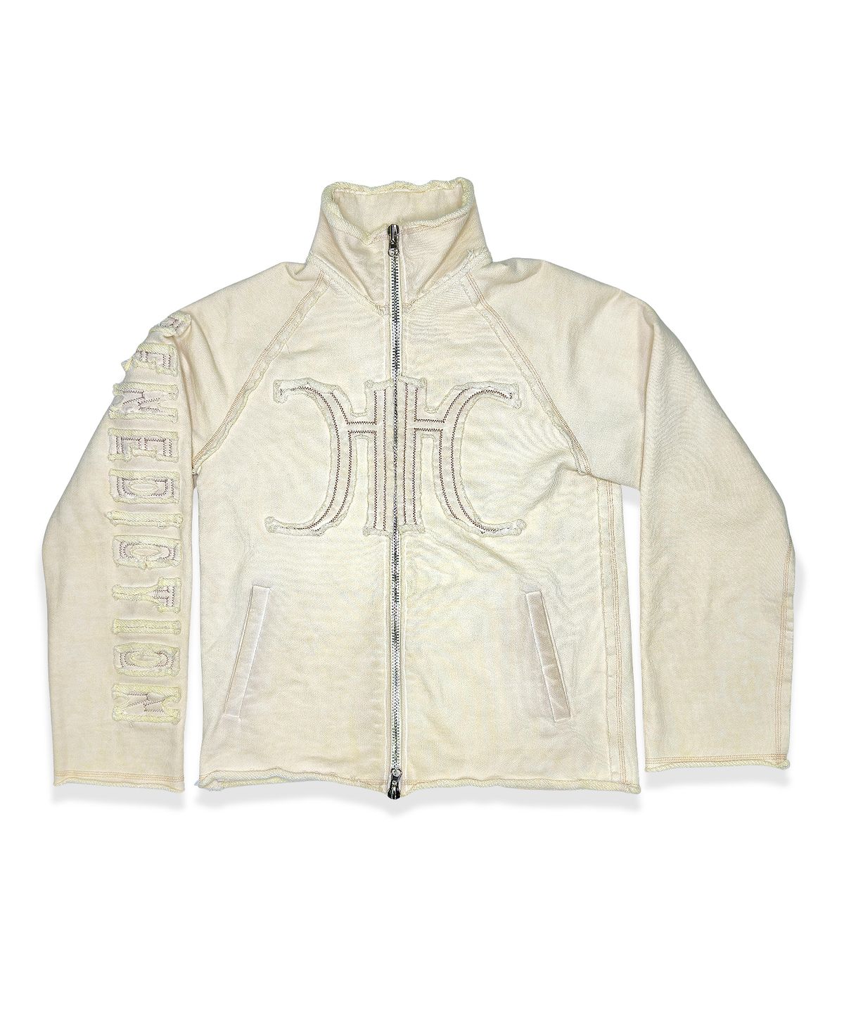 하드코어 러버(HARDCORE LOVER) Raw Heavy-fleece Zip-up OAT BEIGE