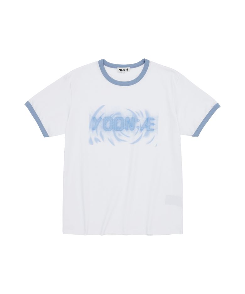 Yoon:AE Logo Ringer T-Shirt (Sky Blue)