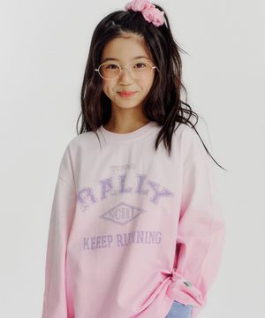 페이드 그라운드 티셔츠 - 핑크