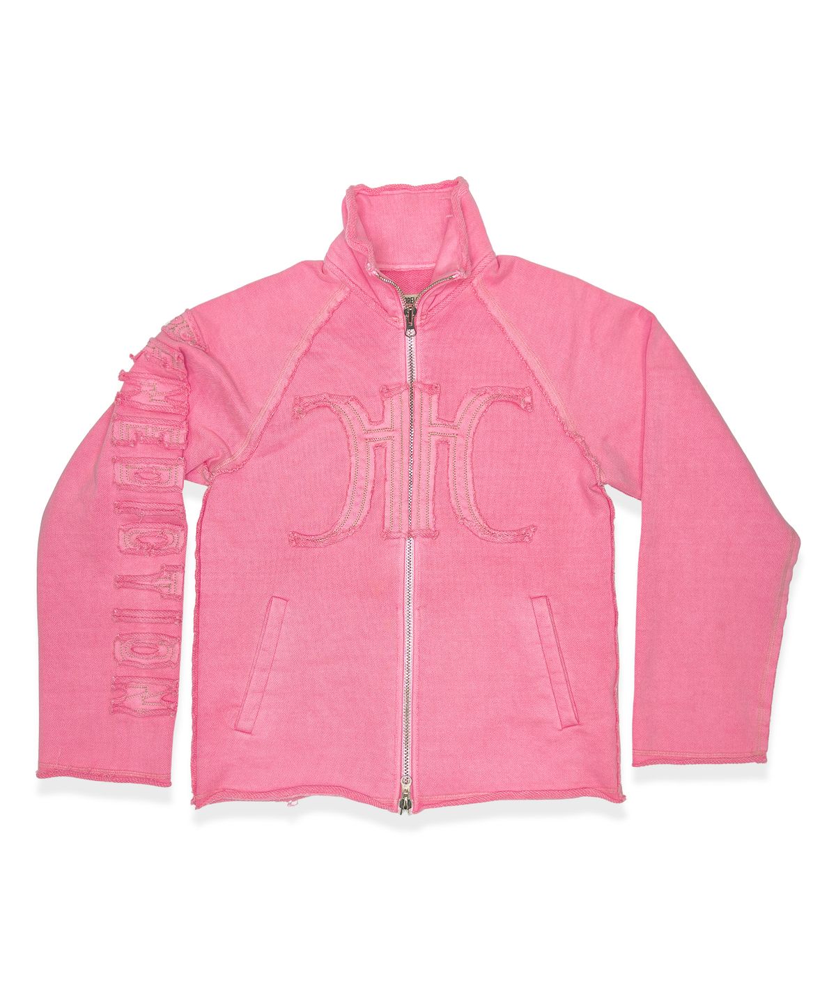 하드코어 러버(HARDCORE LOVER) Raw Heavy-fleece Zip-up PINK