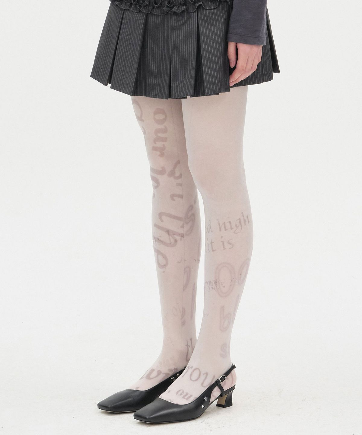 타입서비스(TYPESERVICE) Veil Sheer Tights [Beige]