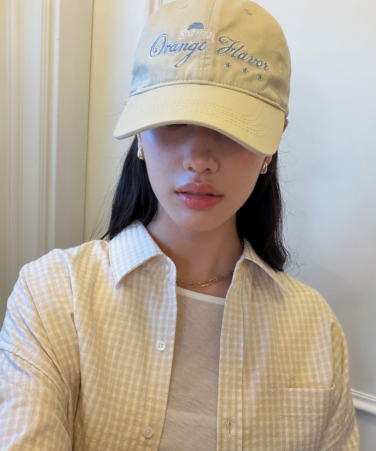 비터셀즈(BITTERCELLS) 선셋 오렌지 캡-베이지