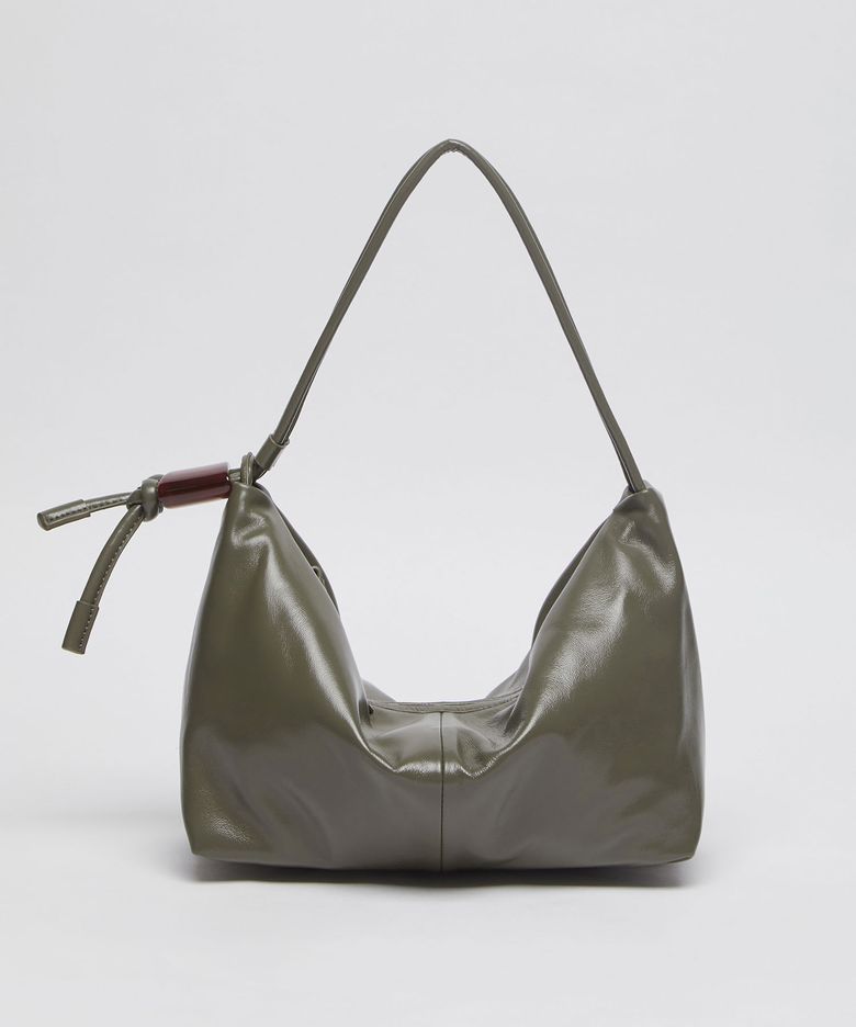 Ridge shoulder bag(Glossy ivy grey)_OVBAX26004GGR
