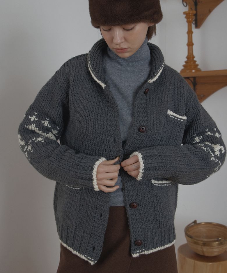 winter koichan cardigan_gray