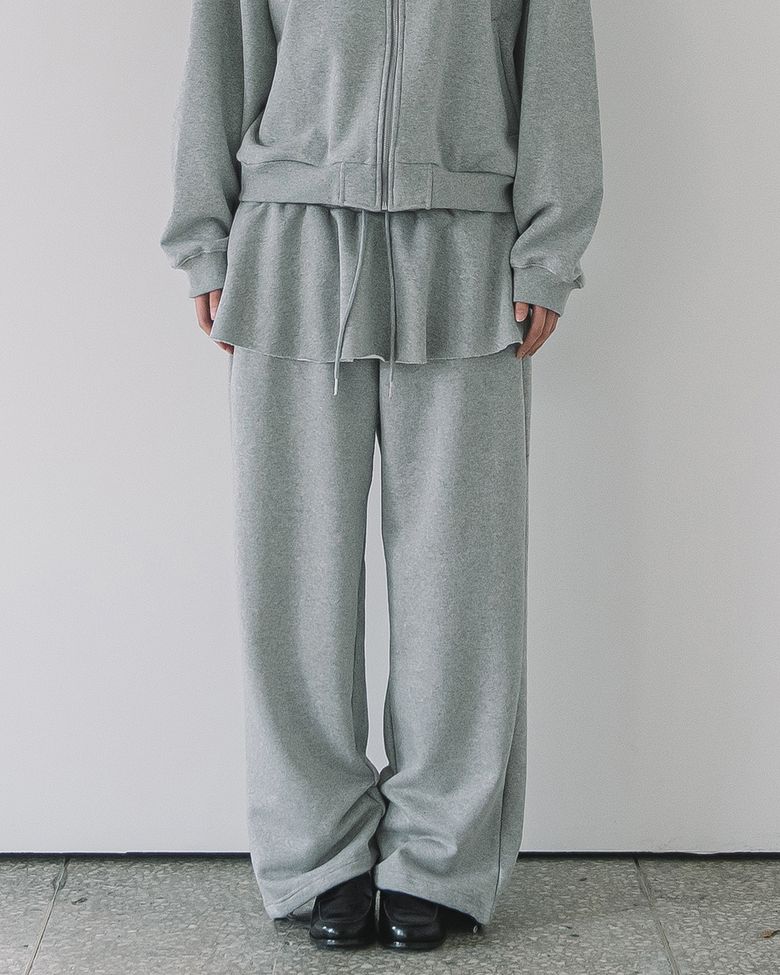OVERSIZE SKIRT SWEATPANTS(GREY)