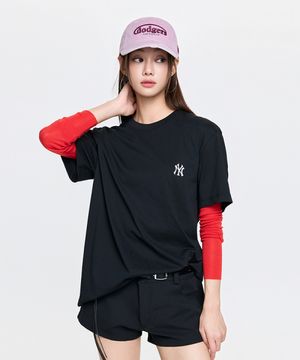 베이직 컴포터블핏 반팔 티셔츠 NY (Black)