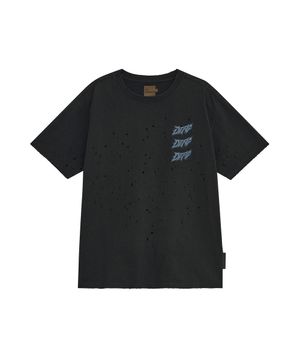ICY LOGO DEMAGED T-SHIRTS [CHARCOAL]