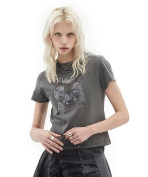 CAT AVA T-SHIRTS [CHARCOAL]