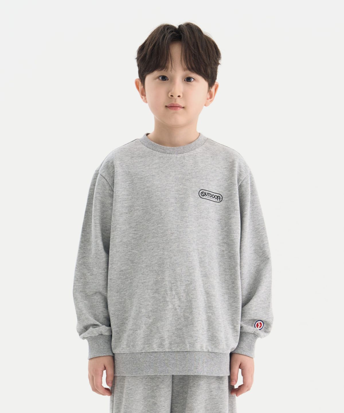아웃도어 프로덕츠 키즈(OUTDOOR PRODUCTS KIDS) 미니쮸리 백 그래픽 맨투맨 (멜란지) OD261IMM08_MLG