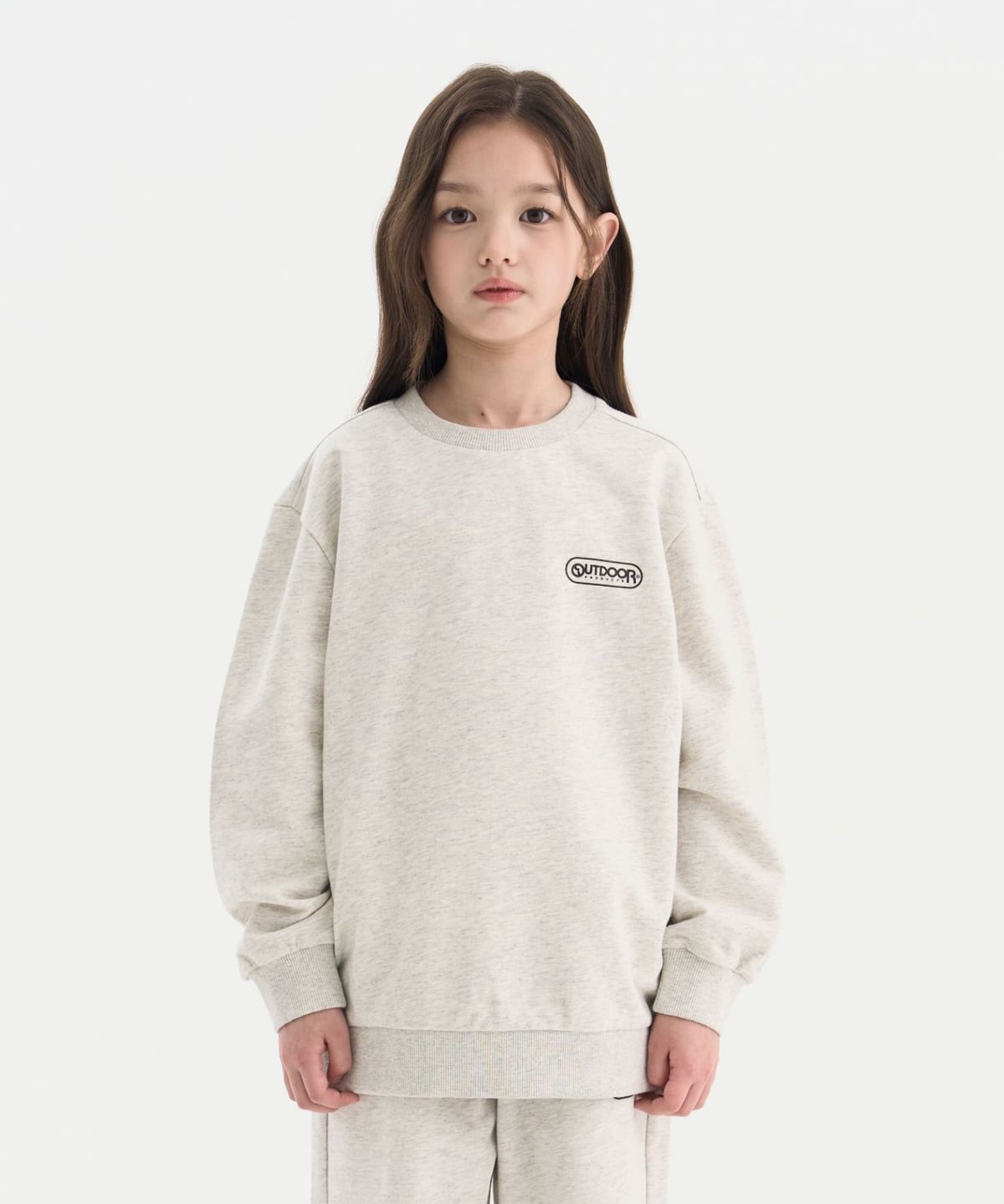 아웃도어 프로덕츠 키즈(OUTDOOR PRODUCTS KIDS) 미니쮸리 백 그래픽 맨투맨 (오트밀) OD261IMM08_OTM