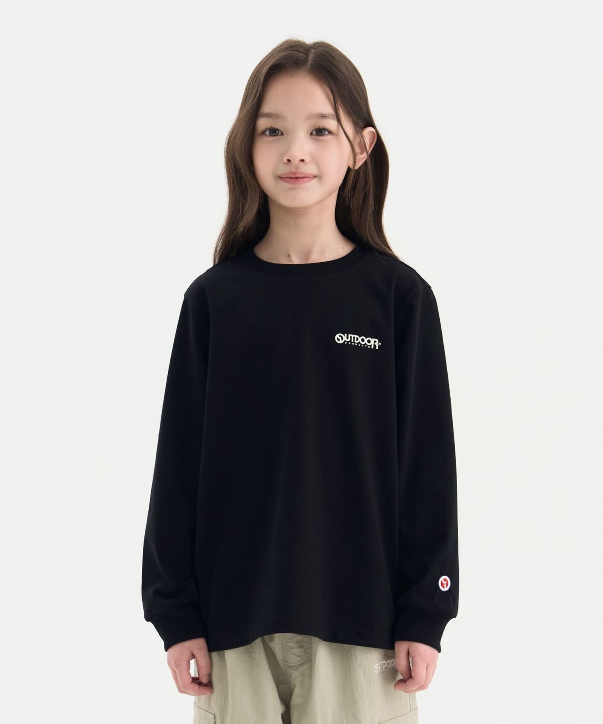 아웃도어 프로덕츠 키즈(OUTDOOR PRODUCTS KIDS) 아웃도어 백 그래픽 티셔츠 (블랙) OD261ILS01_BLK