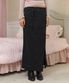 셀리나 슬릿 롱 스커트-블랙