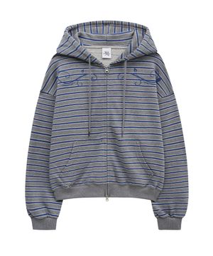 set st hood zip up (grey)