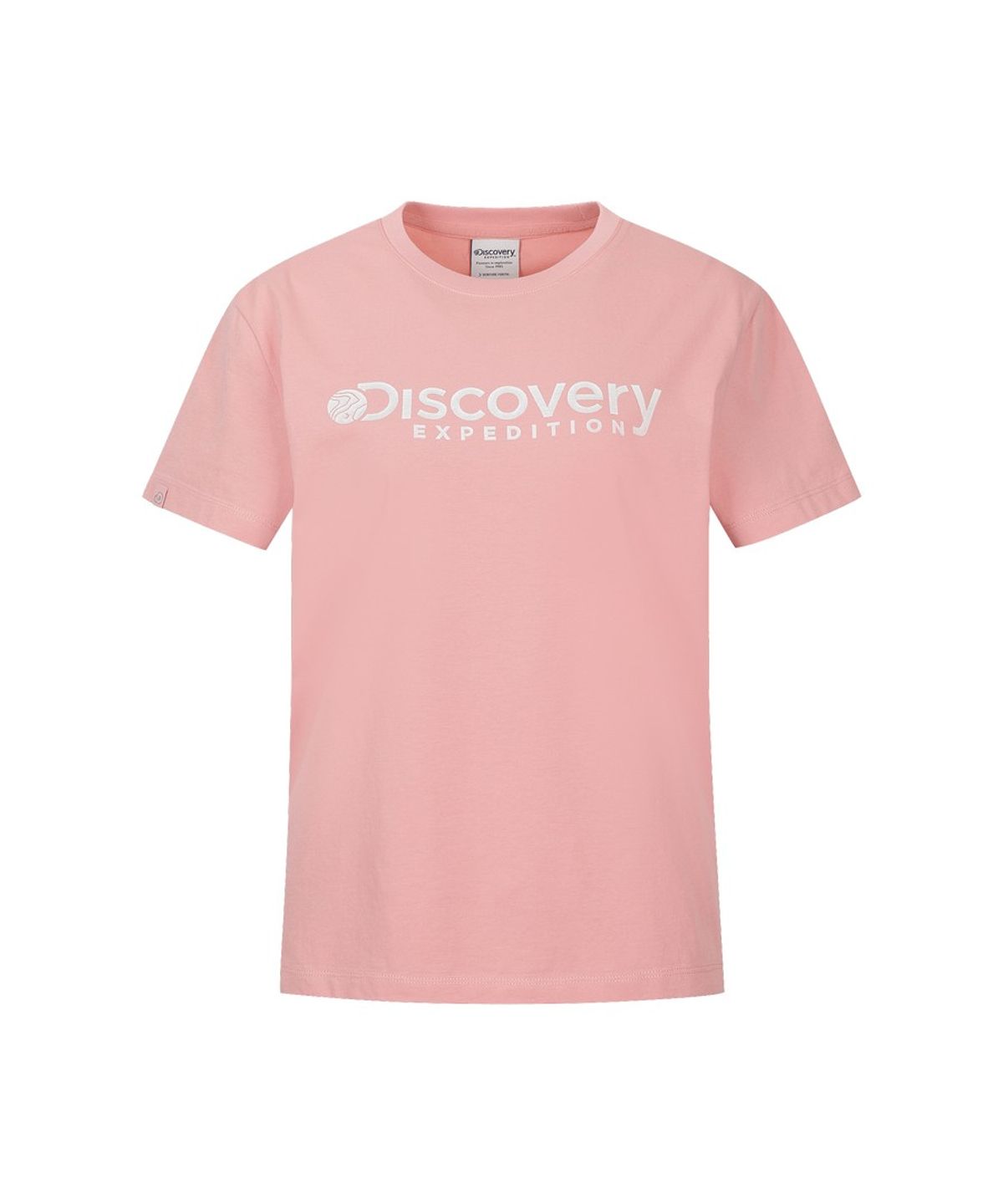 디스커버리 익스페디션(DISCOVERY EXPEDITION) 여성 프레시벤트 로건 반팔티셔츠 (Peach)