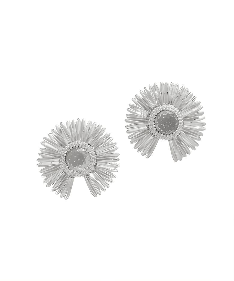 SOLIS SILVER 솔리스 실버 플라워 귀걸이 이어링