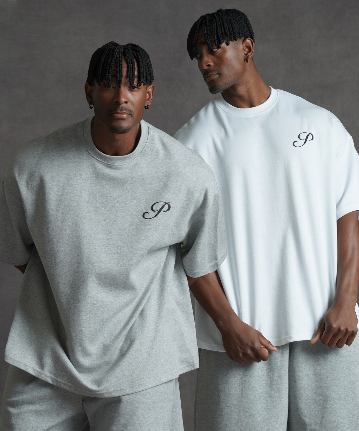 페르메논(PHERMENON) [2PACK] 오버핏 P 반팔 티셔츠 (3COLOR)