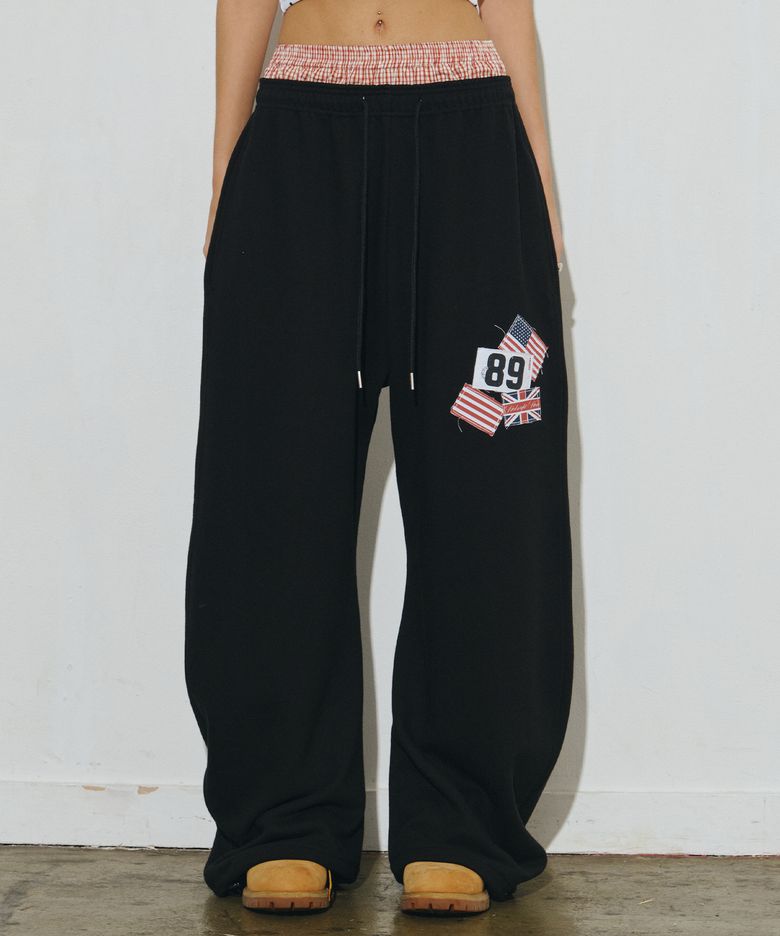 rd check pants (black)