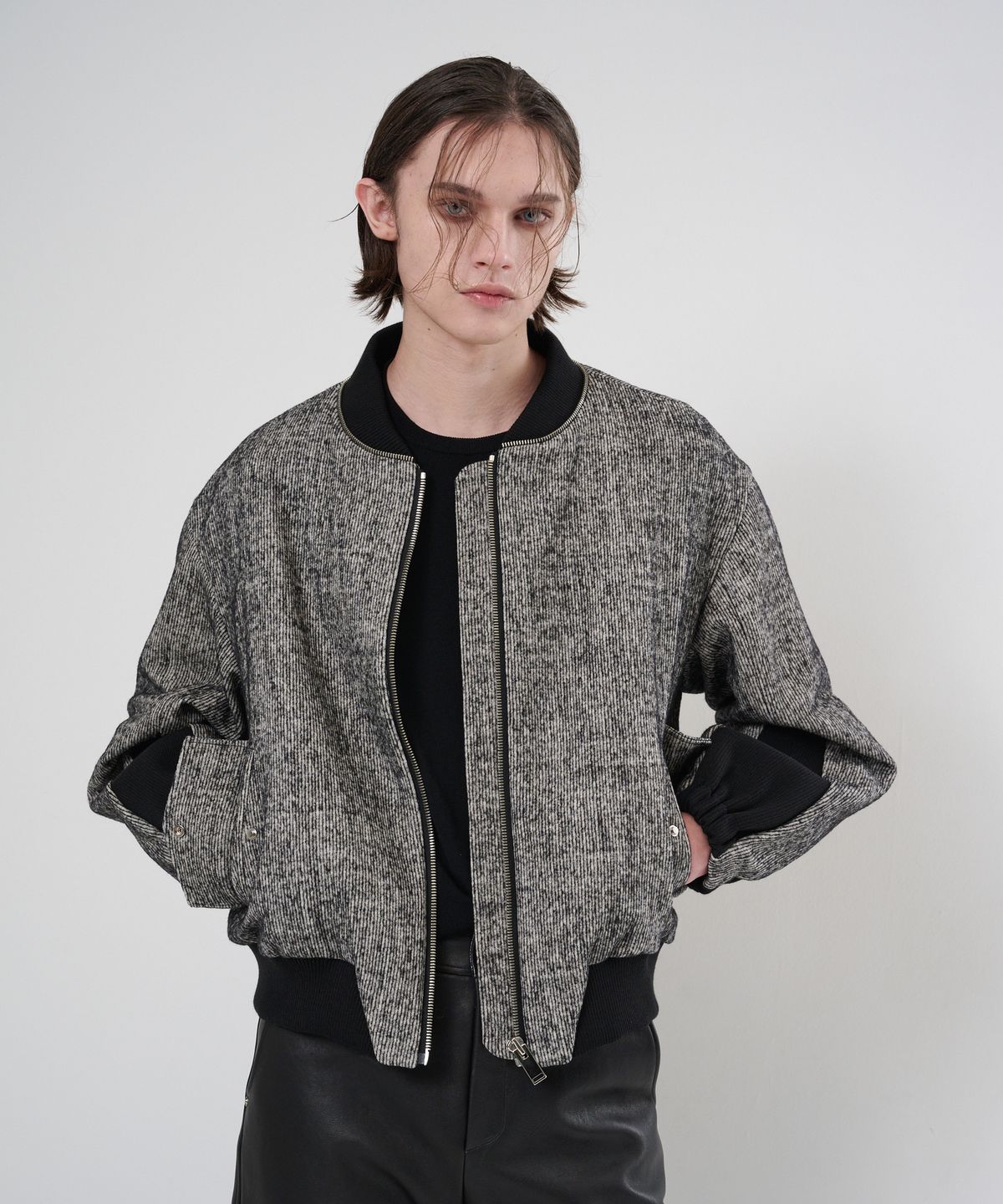 뉴이 뉴욕(NUYH NEWYORK) [CO:LLECTION] CREVASSE SHIBORI JACKET