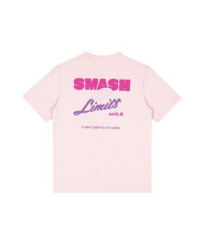 스매시 리밋 프린트 티셔츠-코럴핑크