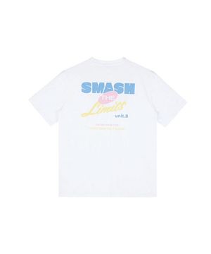 스매시 리밋 프린트 티셔츠-화이트