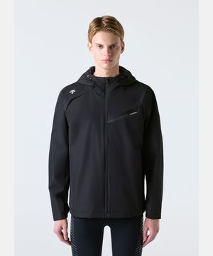 러닝 메쉬 안감 후드형 바람막이 자켓 블랙 SR123RWB22