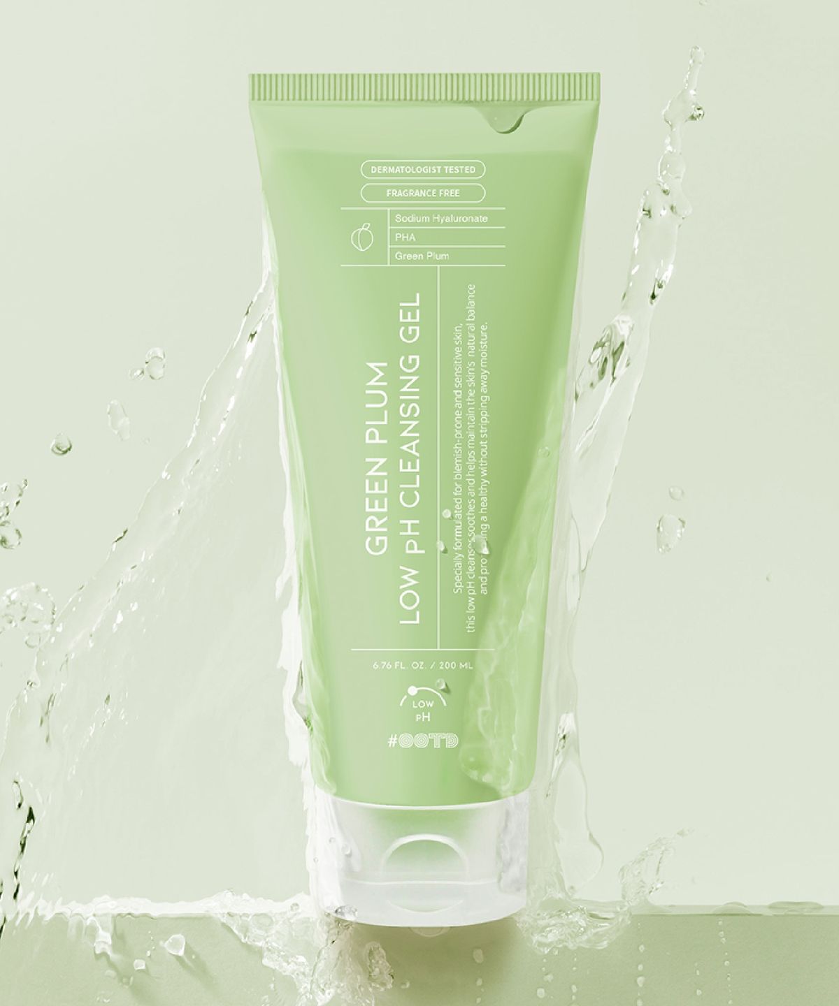 오오티디 뷰티(OOTD BEAUTY) 그린 플럼 약산성 저자극 수분 클렌징 젤 200ml