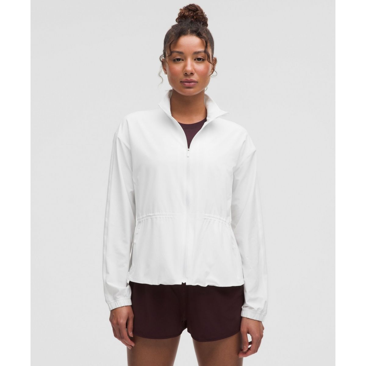룰루레몬(LULULEMON) UV 프로텍티브 신치 웨이스트 러닝 재킷  WHT