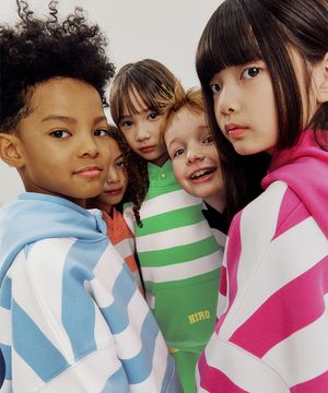 블랭크 스트라이프 후드